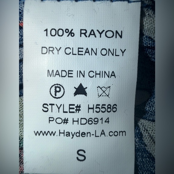 High-Waist Navy Floral Women’s Shorts - Size Small - Picture 6 of 7